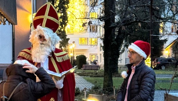 Samichlaus und Schmutzli bei den Mitgliedern