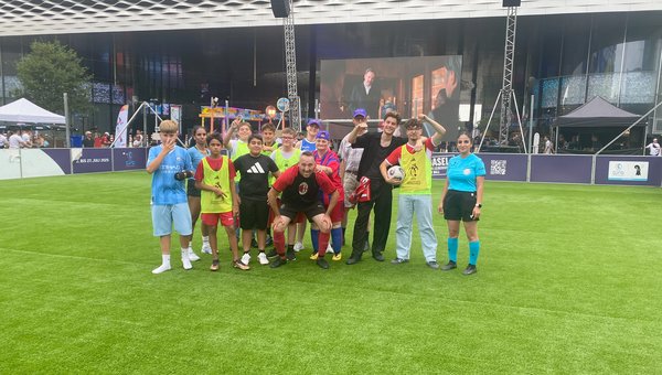 Team Inklusion Fussballspiel