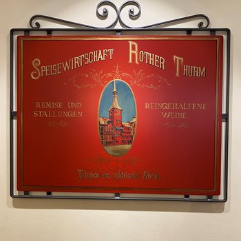 Wirtshausschild "Rother Thurm"